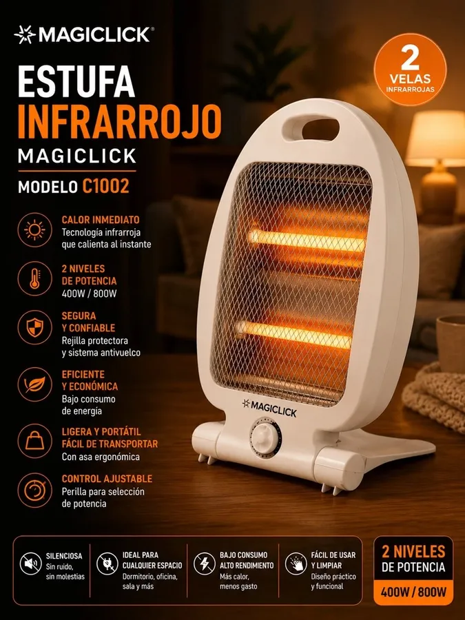 Estufa Electrica Infrarrojo Magiclick