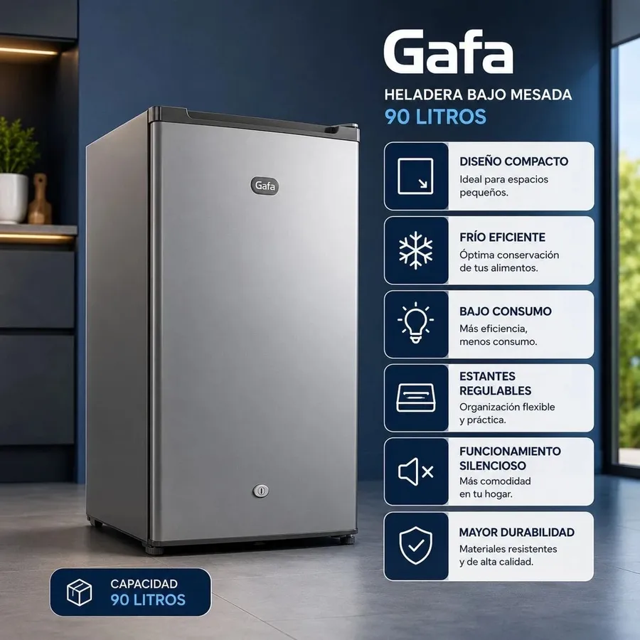 Frigobar Gafa 90LYS Efficient Silver
