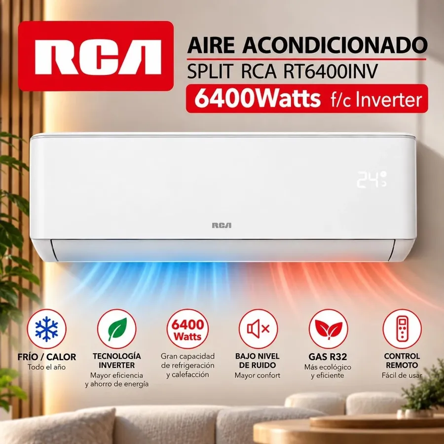 Aire Acondicionado RCA 6400W Inverter