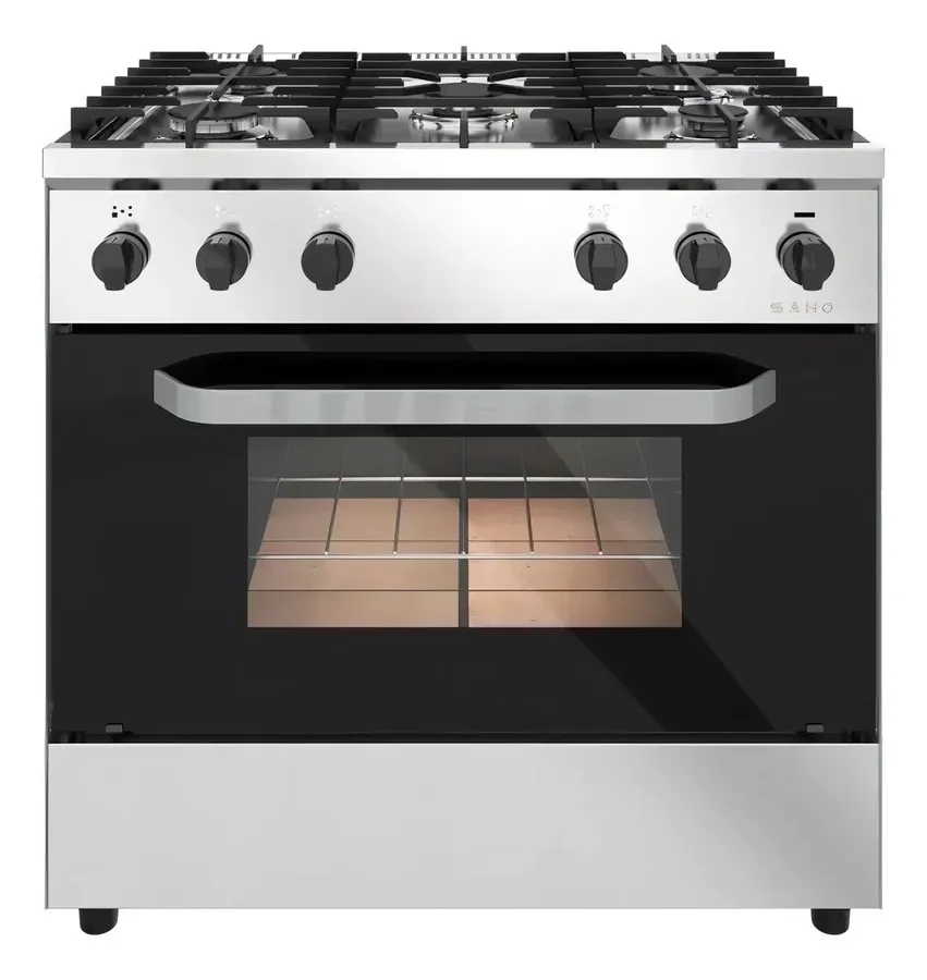 Cocina Industrial Morelli Saho 820 Kuma 5 Hornallas Puerta VIDRIO