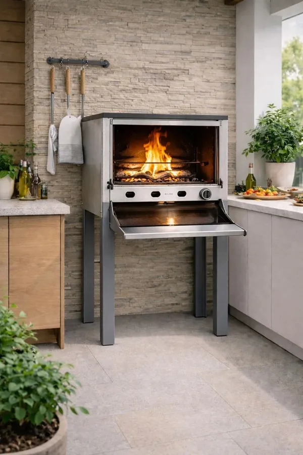 Horno Morelli Pizzero 6 Moldes GAS Natural