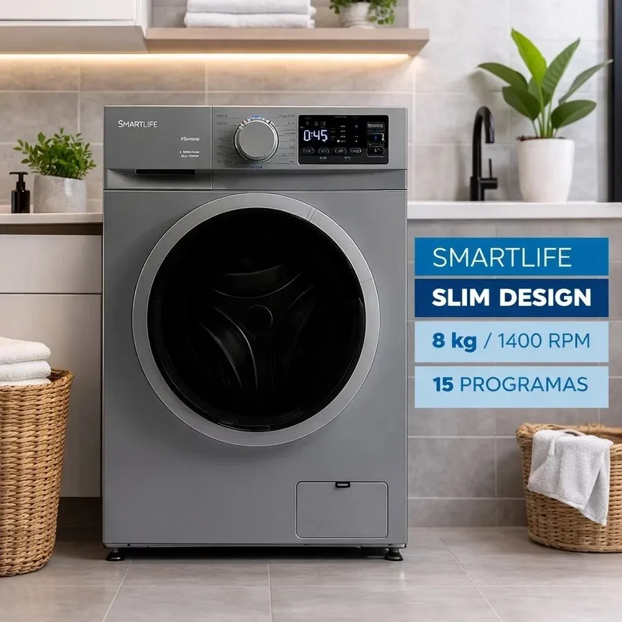 Lavarropas Smartlife 8KG Inverter Silver
