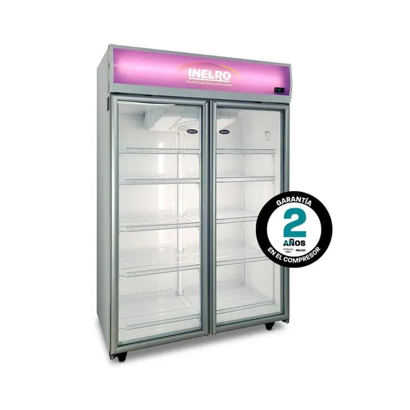 Heladera Expositora Inelro MT-980 Blanca Vert. 980 LTS.2 Ptas