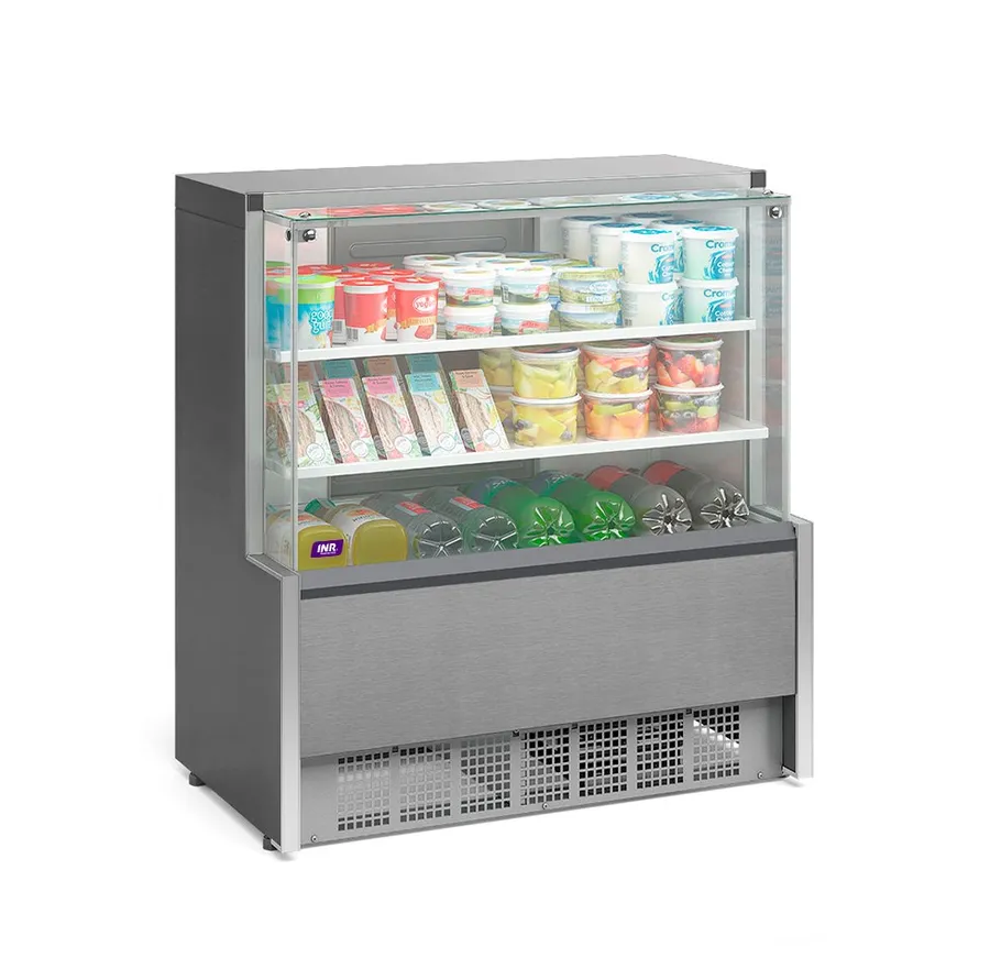 Vitrina Refrigerada 2 placas frío inelro INR FSGDA11I 1150x1070x632 INOX